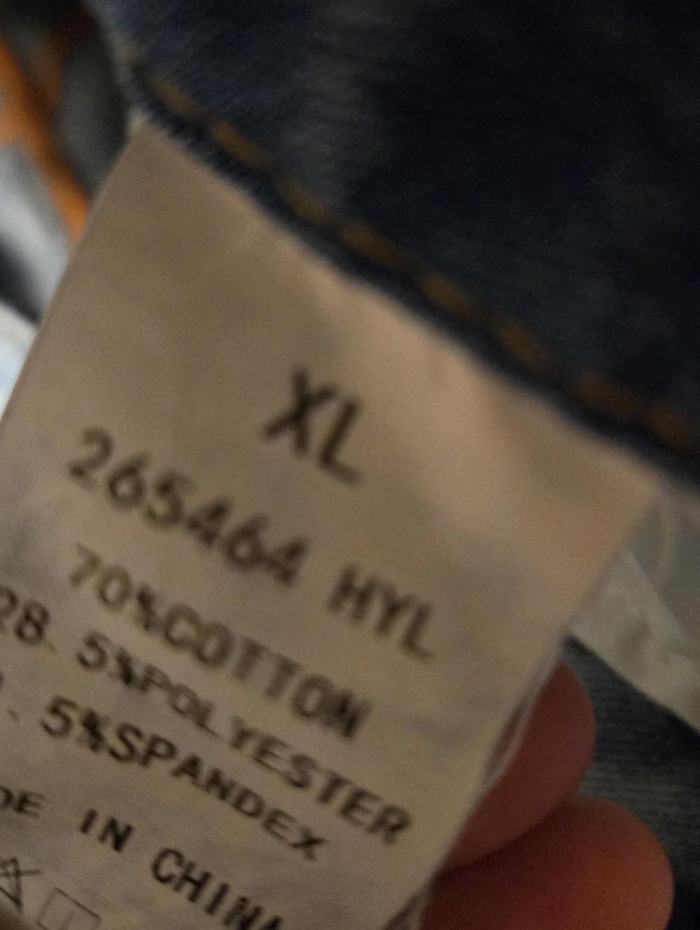 Flamingals Size XL Embroidered Denim Long Short - Picture 4 of 11